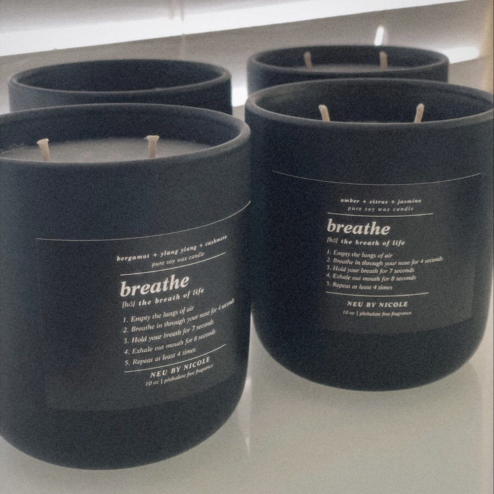 “Serenity” Candles 10oz. Black Vessel